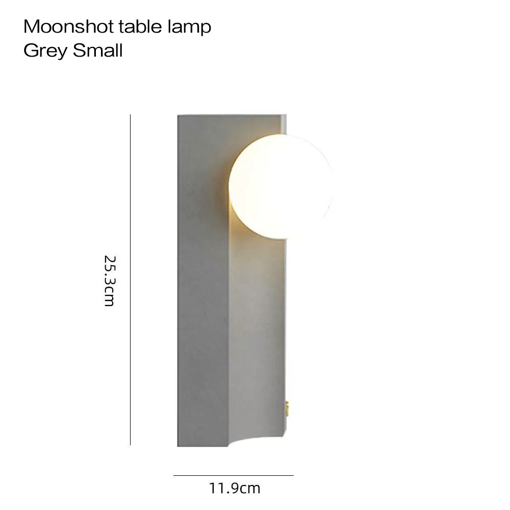 bright desk lamp, desk lamp, desk lamp with usb, dimmable desk lamp, french table lamp, gray table lamp, minimalist desk lamp, modern led table lamp, moon table lamp, rechargable desk lamp, unique desk lamp.