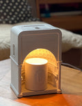 Candle warm lamps, aromatherapy wax lamps, high-end decorative creative atmosphere lights, timed fireless expansion aromatherapy wax lamps, cement building atmosphere table lamps, candles, aromatherapy, creative gifts, architecture department, cement art ornaments, bedrooms, decorative concrete, cement products.